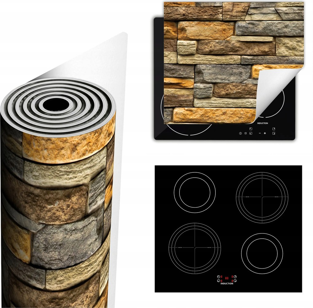 Tűzhelyvédő Szőnyeg Több Helyet Biztosít 60x52 Tégla