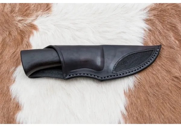 Exkluzív damaszkuszi kés 8,6 cm tölgy/tevecsont