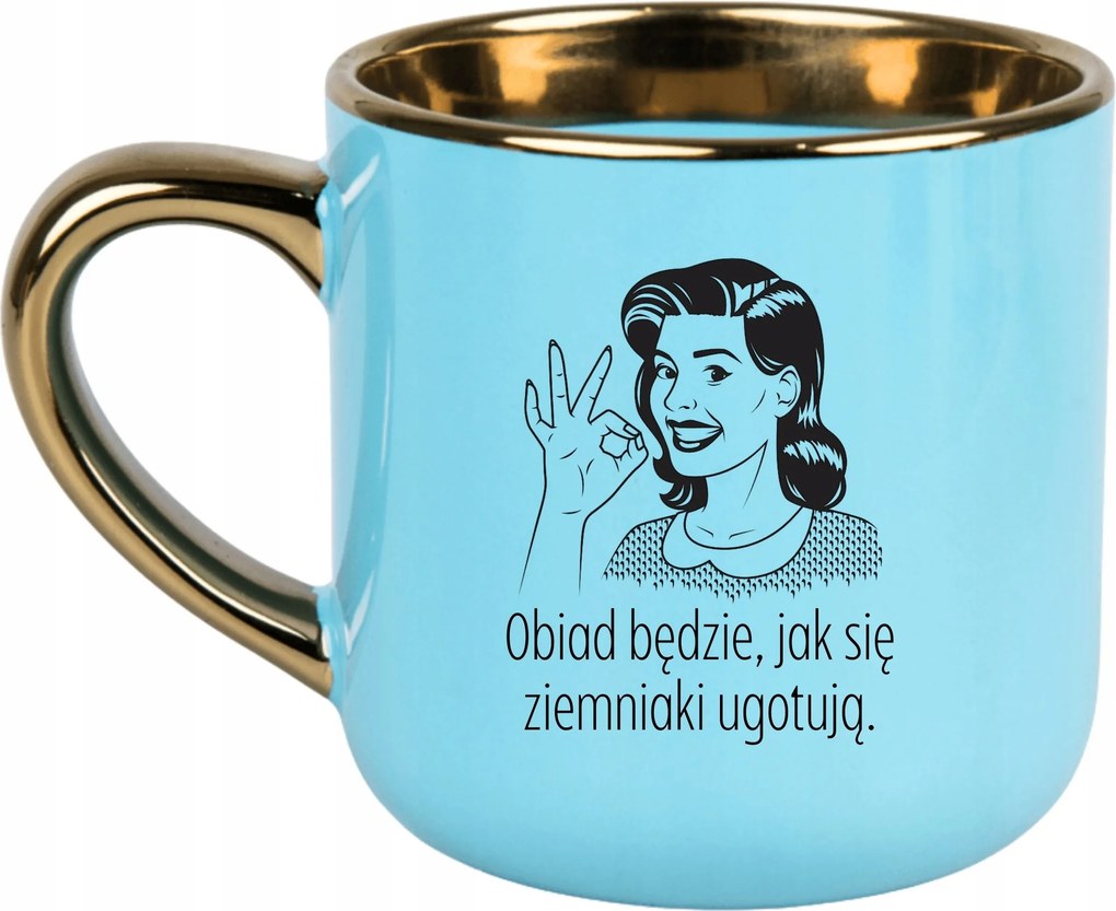 Bögre Kék 400ml Ajándék Vicces Anyák Napja Hogyan Fő A Burgonya