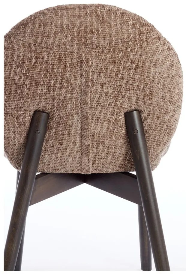 Barna kárpitozott étkezőfotel szett 2 db-os Sinosa – Light &amp; Living