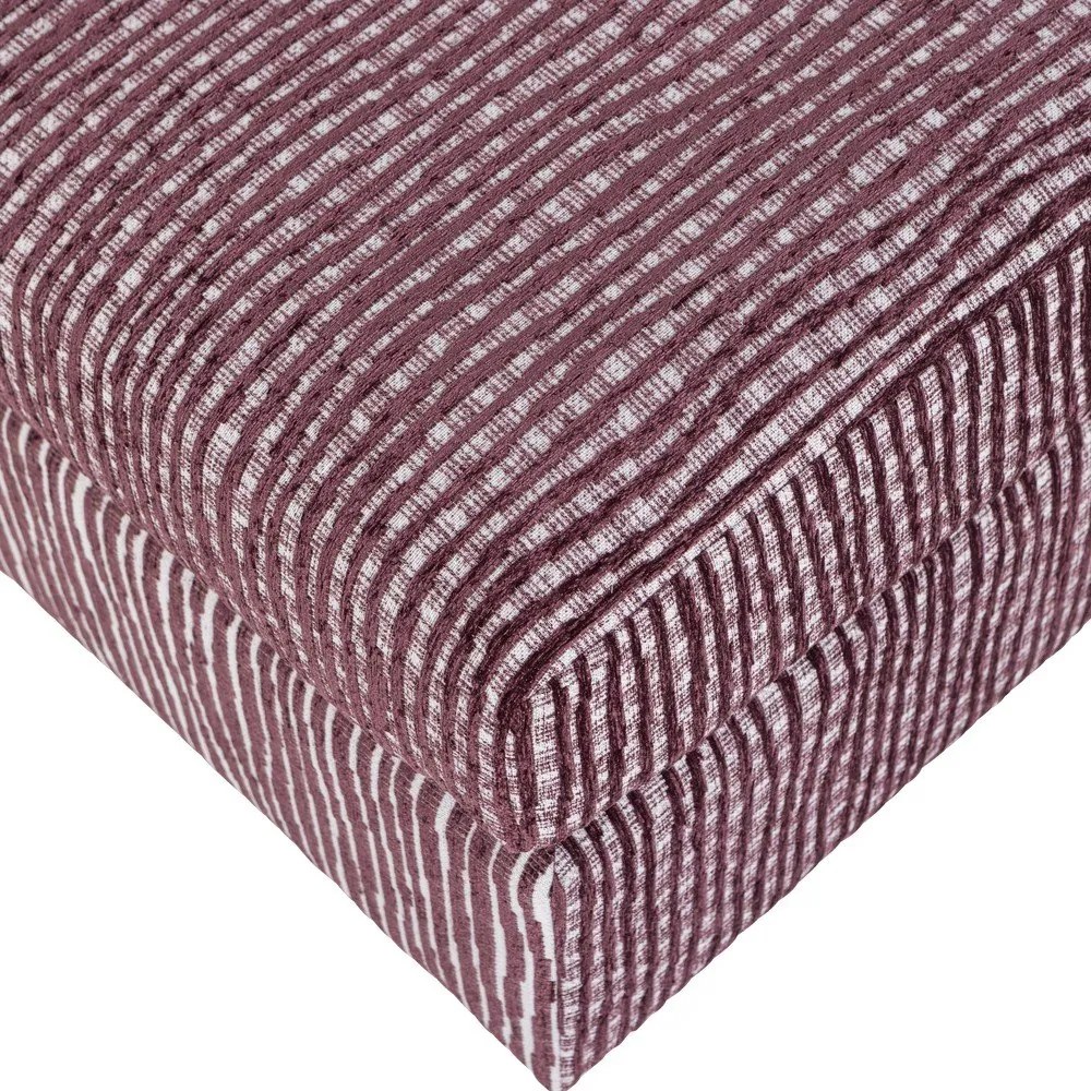 Borvörös kárpitozott lábtartó Lou – WOOOD