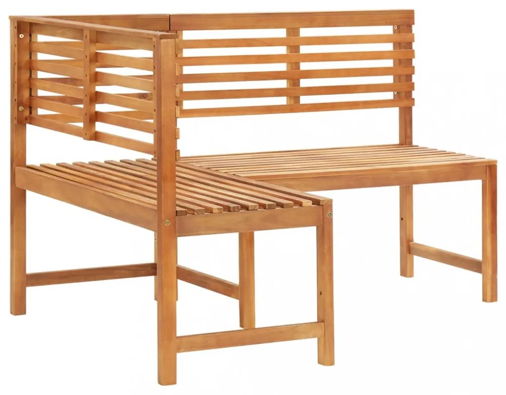 tömör akácfa kerti sarokpad 140 cm