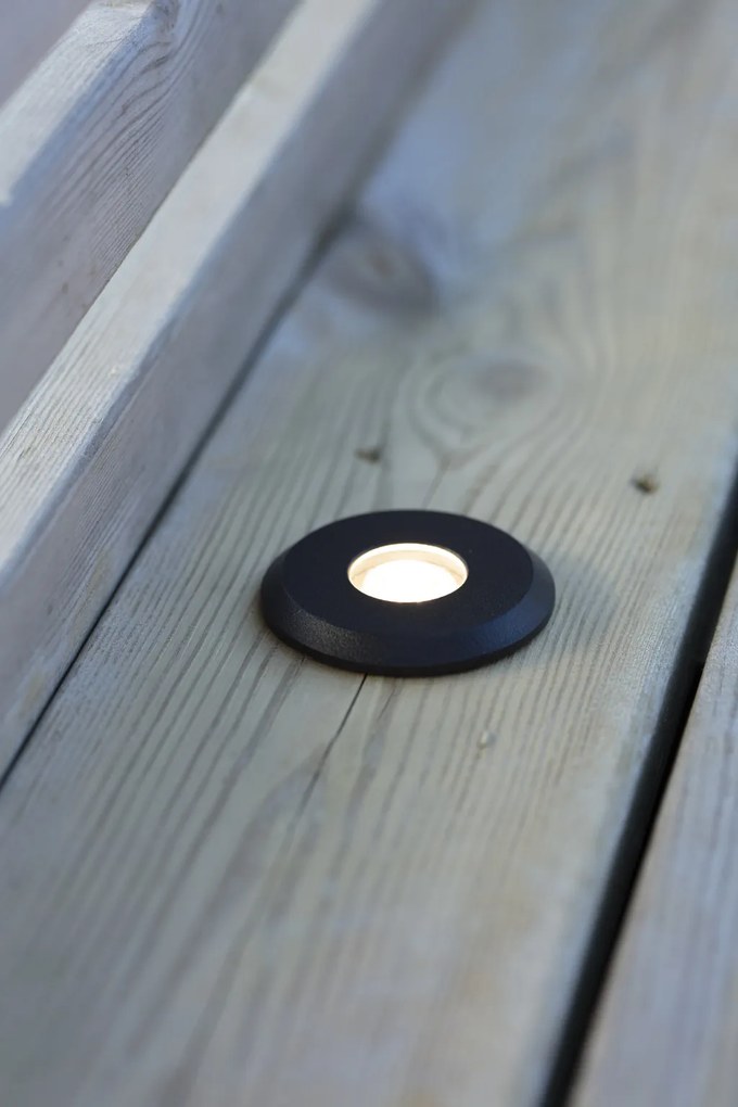 MARKSLÖJD 107284 GARDEN24 Kültéri Talajba Építhető Lámpa Fekete LED IP44