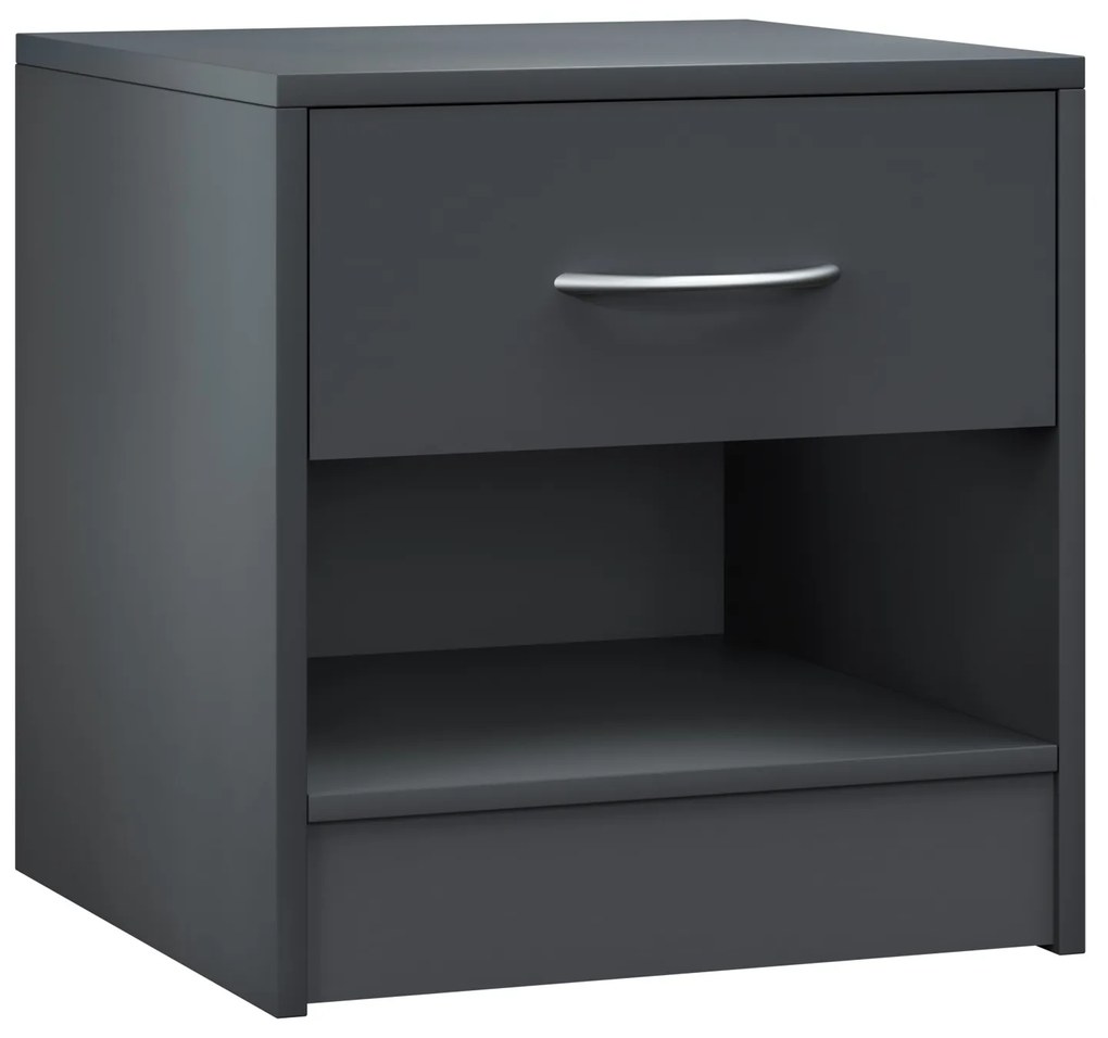 Casaria® Kiel éjjeliszekrény 41x39x28 cm - antracit