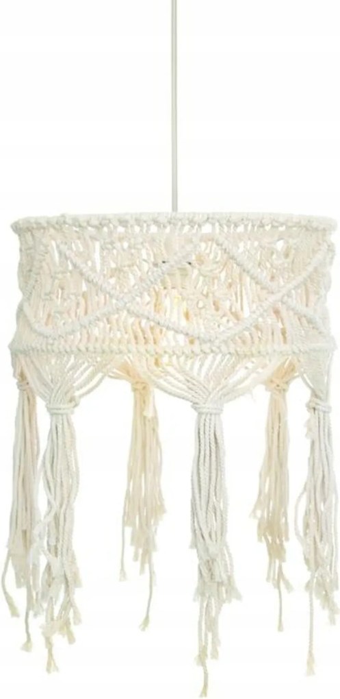 Aca Lighting függeszték 1XE27 Thassos fehér gyapjú ÁTM40XM165CM TF20221P