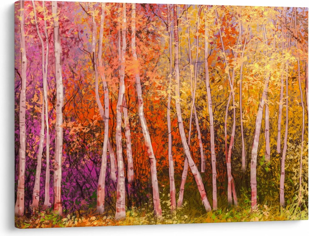 Egy kép egy színes erdőről (70x50 cm)