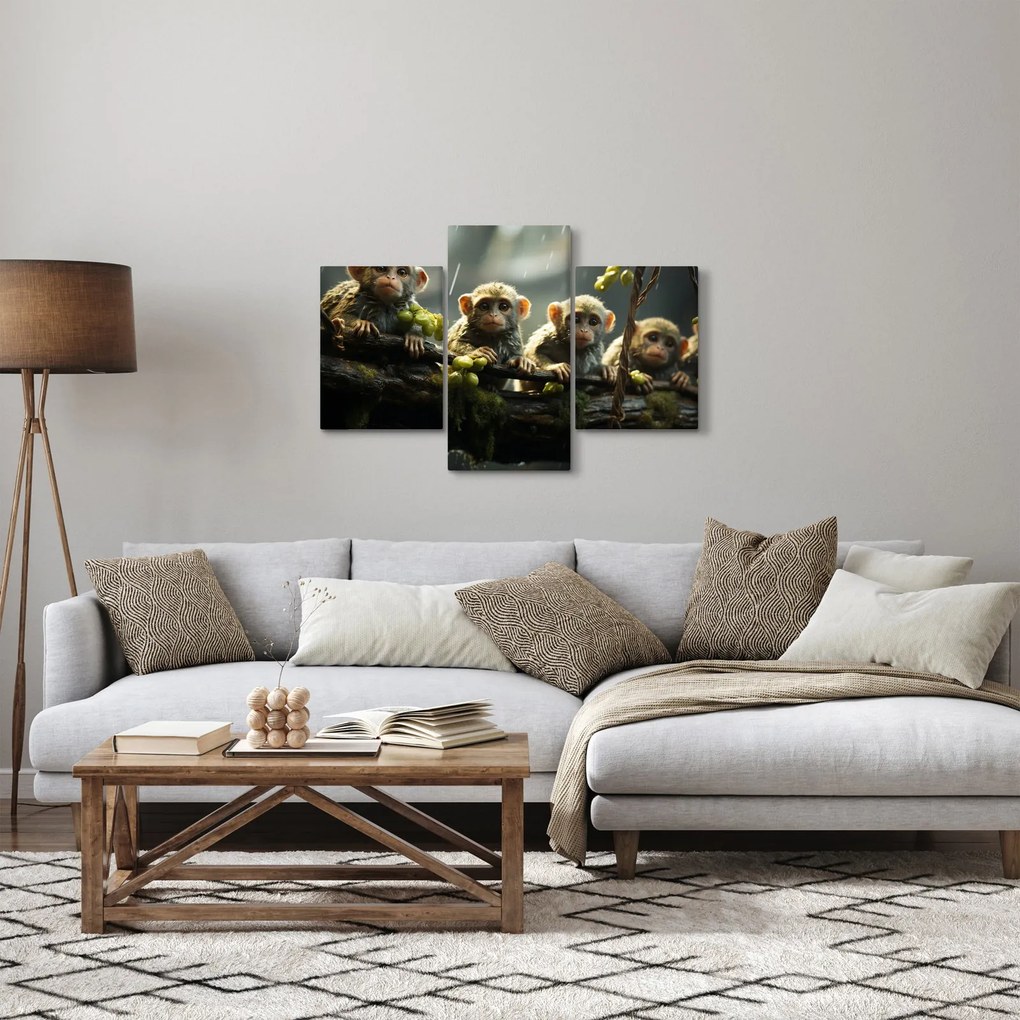 Kép - Majmok (90x60 cm)