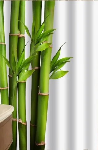 Zuhanyfüggöny - BAMBOO CANE - Impregnált textil - 180 x 200 cm