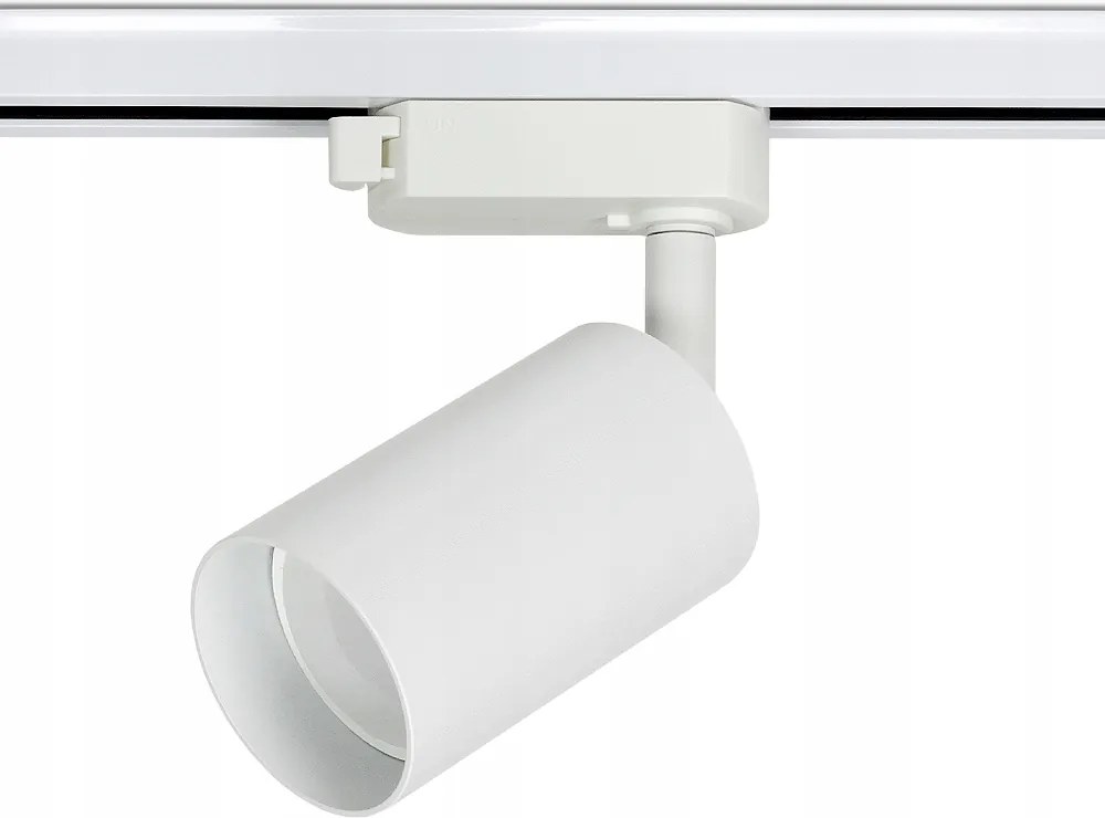 Egyfázisú sínre szerelhető spotlámpa LED-hez GU10 Fehér