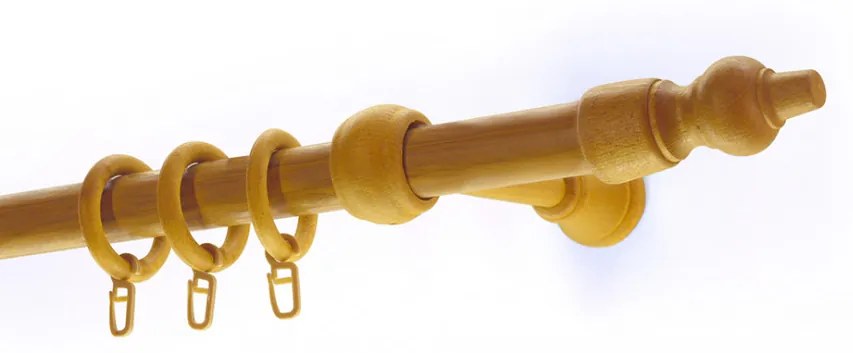 Fa végzárós rúd karnis világos tölgy 350 cm