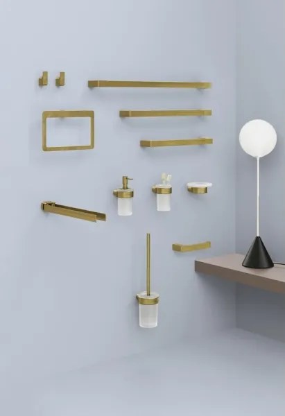 Gedy - PIRENEI 2 db-os fali kampó, matt arany