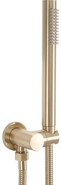 REA-P4160 - LUNGO zuhanyszett falba süllyesztett csapteleppel, szálcsiszolt arany