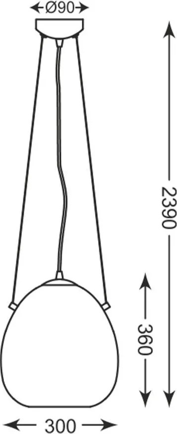 ZUMA LINE P19066B-D25 MOON Modern Függesztett Lámpa Fekete, Ezüst E27 IP20