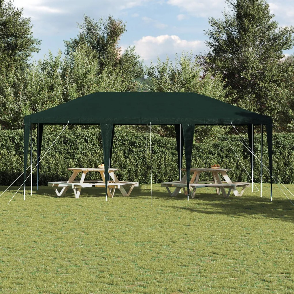 Parti sátor Zöld 6x4 m PE