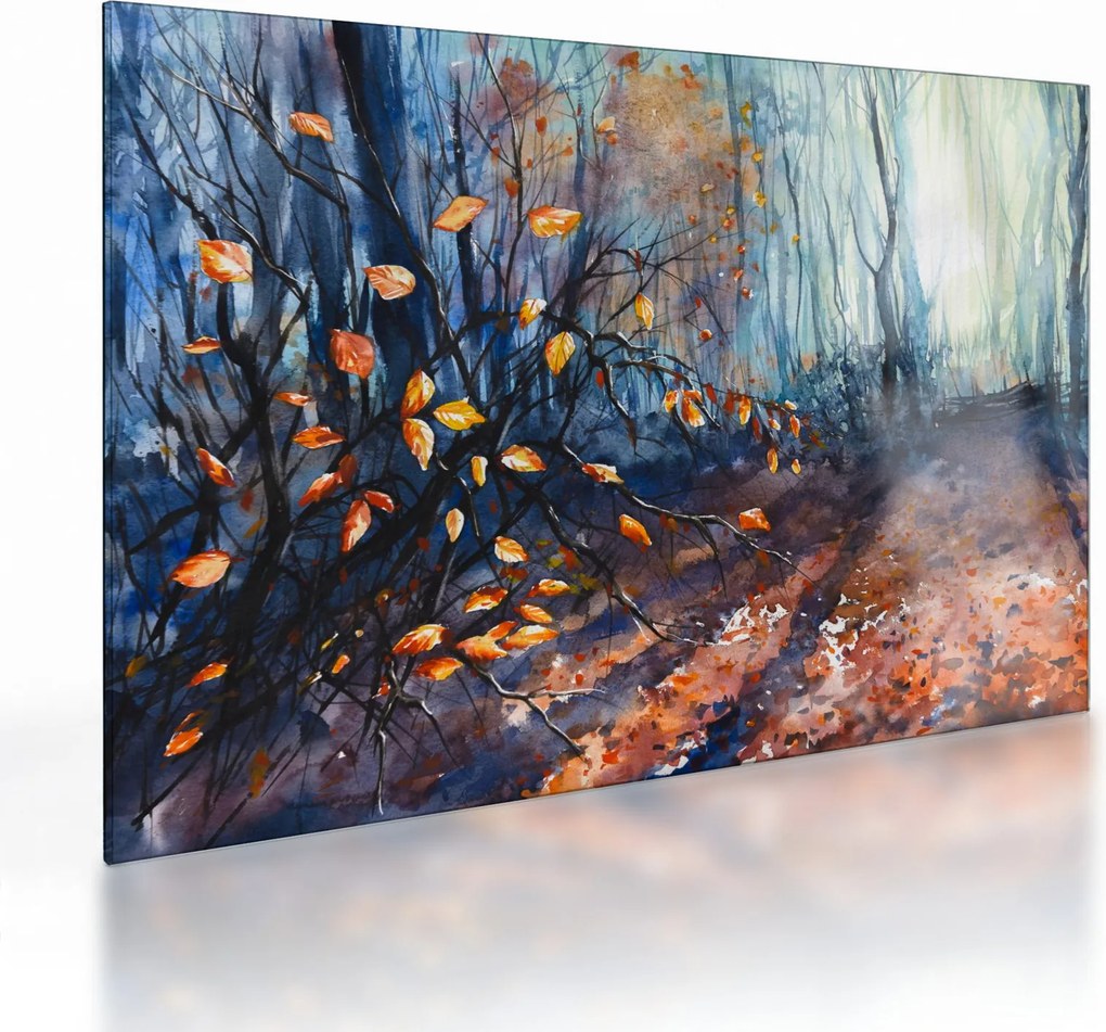 Kép - Az őszi nap sugarai (üvegen) (70x50 cm)