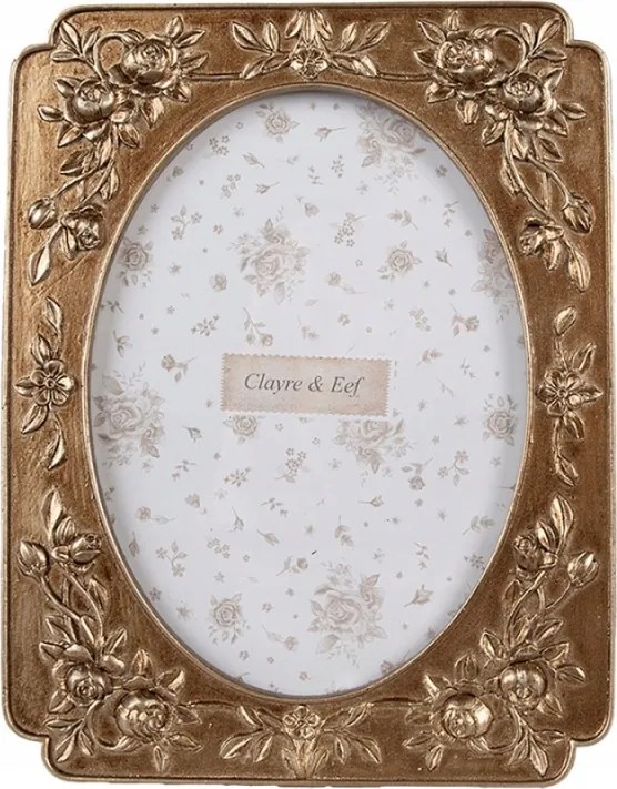 Arany képkeret Thierry virág motívummal 1-es méretű képekhez