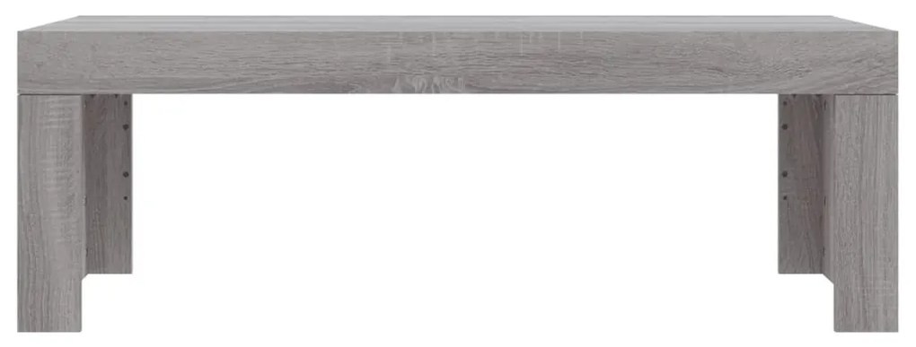 Szürke sonoma színű szerelt fa dohányzóasztal 102 x 50 x 36 cm