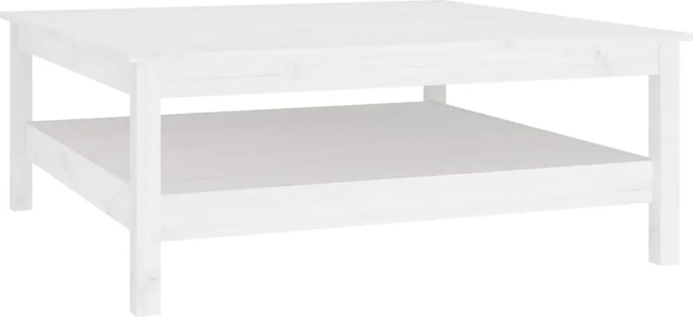 vidaXL tömör fenyőfa dohányzóasztal 100 x 100 x 40 cm