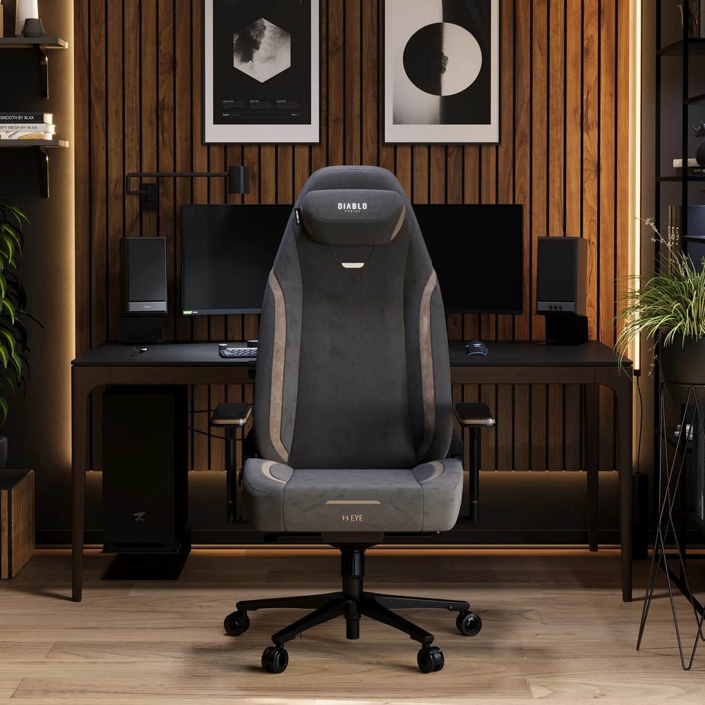 Gamer szék fekete puha Normal Size: Diablo X-Eye 2.0 Soft Black
