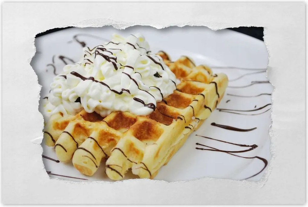 Poszterek 120x80 Gofri tejszínhabbal