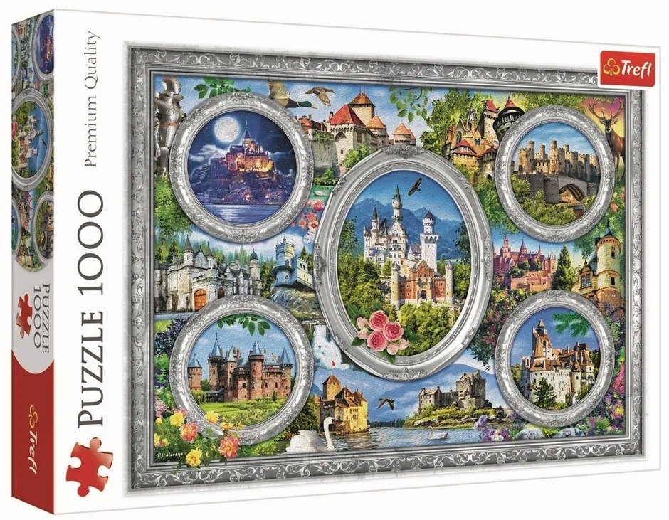 Trefl Panoráma Puzzle Világ Kastélyok , 1000 darab