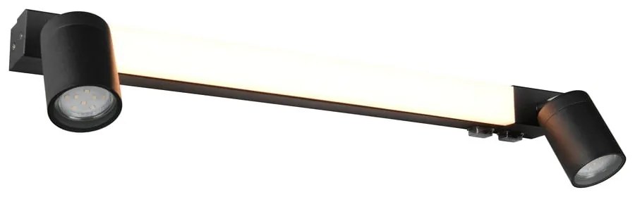 Matt fekete LED fali lámpa Enrico – Trio