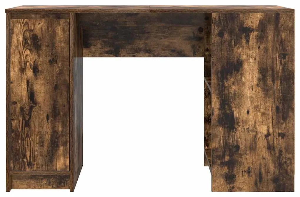 füstös tölgy színű szerelt fa íróasztal 120x42x76 cm