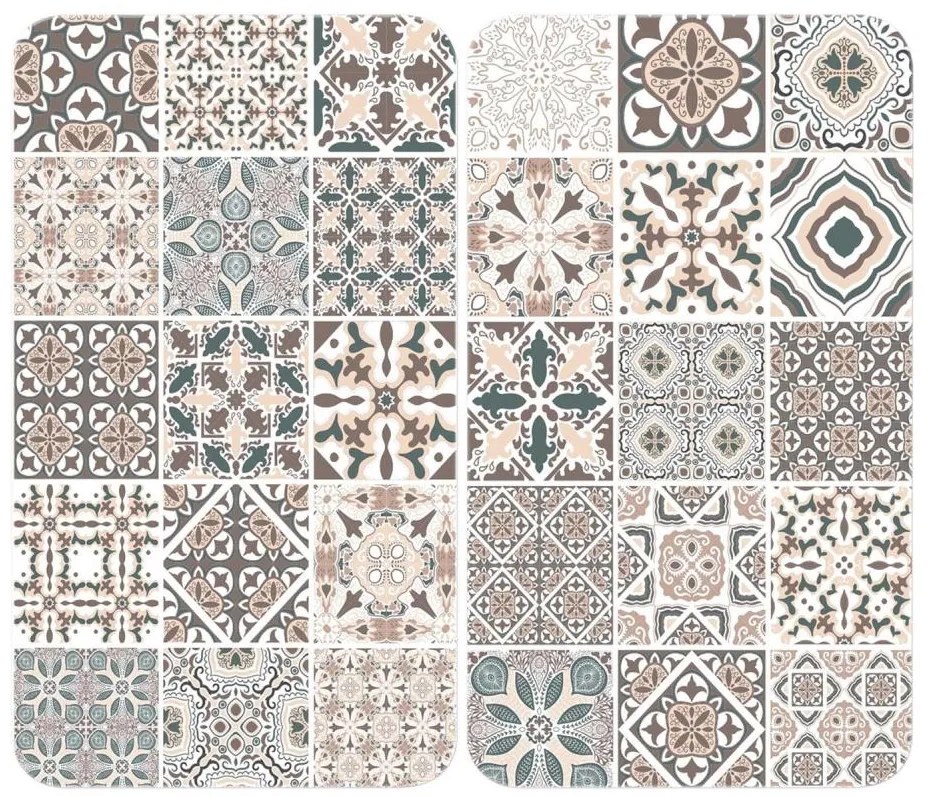 WENKO 53904100 - Főzőlap védőfedél 30x52 cm többszínű/szürke/átlátszó