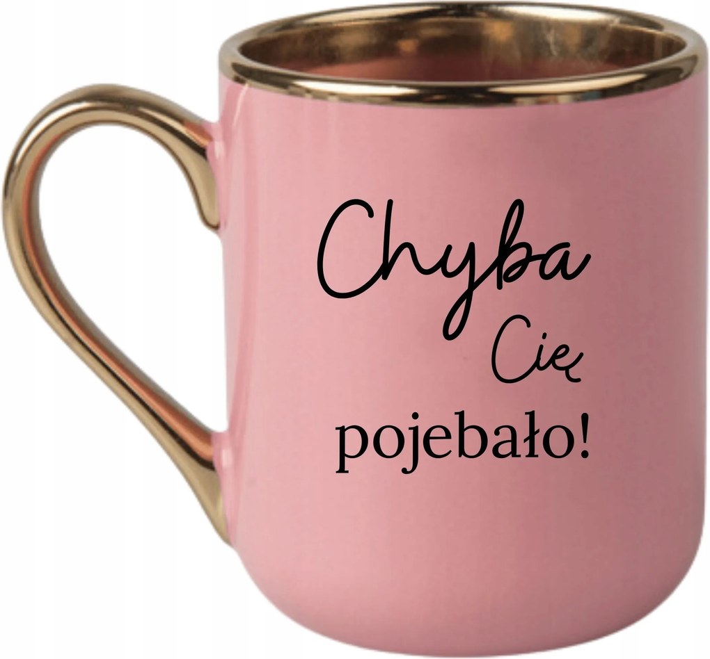 Bögre Elegáns Rózsaszín Arany Rant Vicces Ajándék Szerintem P******