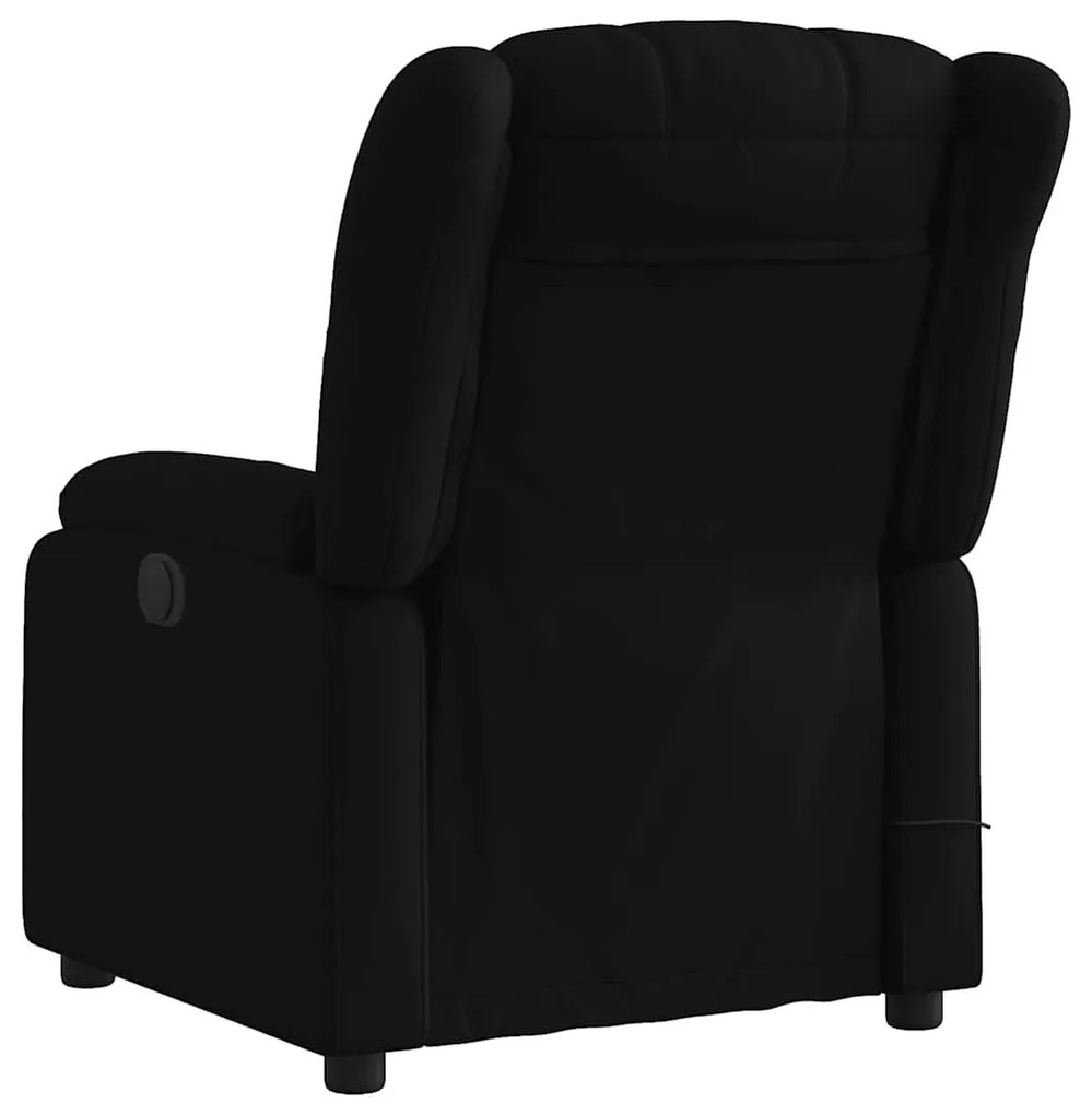 vidaXL fekete szövet dönthető masszázsfotel