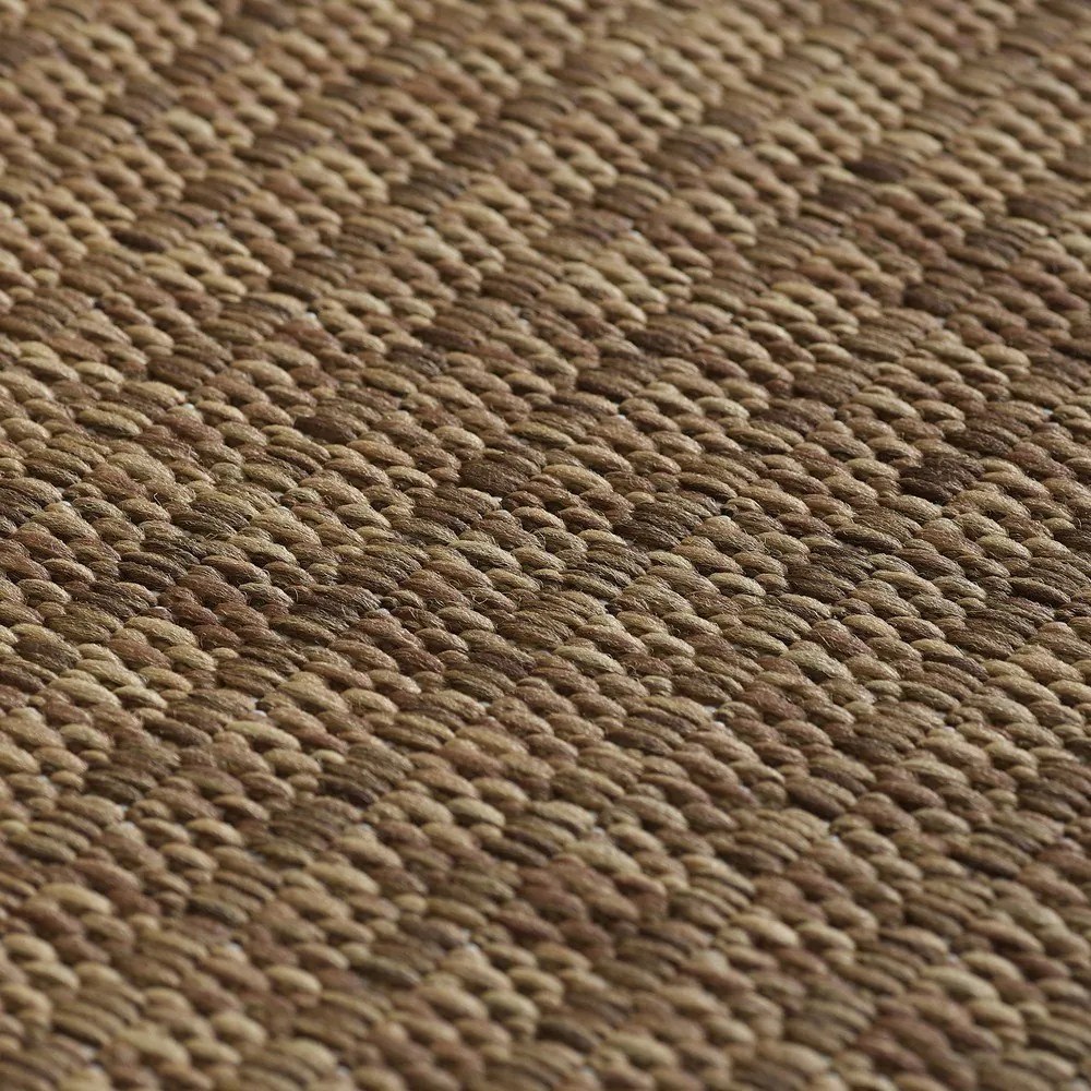 Natúr színű kerek kültéri-beltéri szőnyeg ø 200 cm Giza 1410 – Ayyildiz Carpets