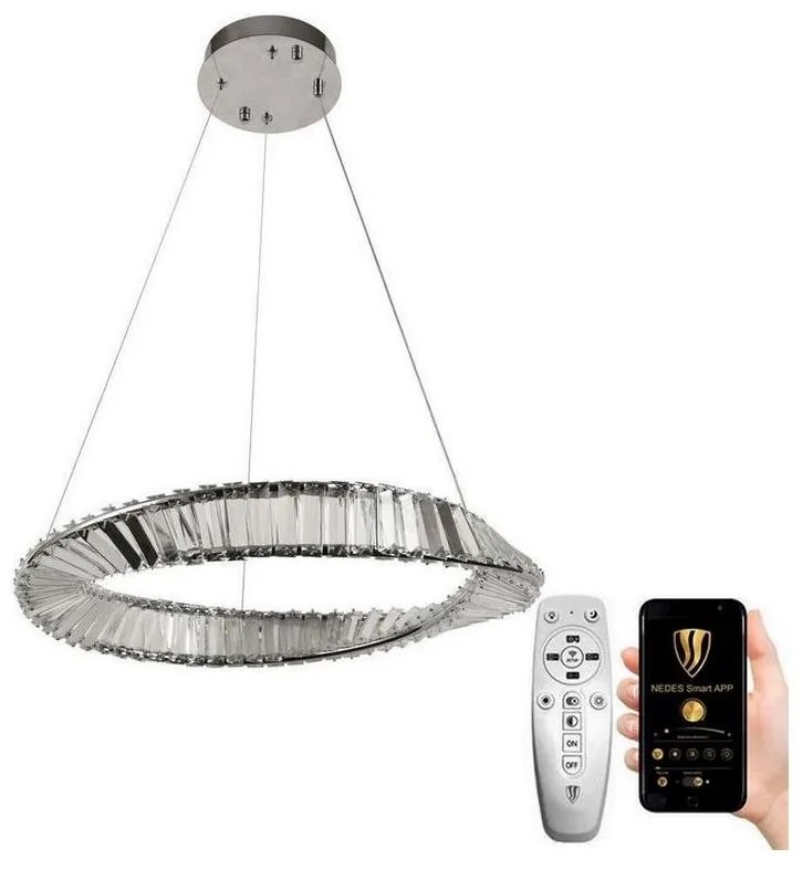 NEDES LED Dimmelhető kristály csillár zsinóron LED/40W/230V + távirányítás ND3604