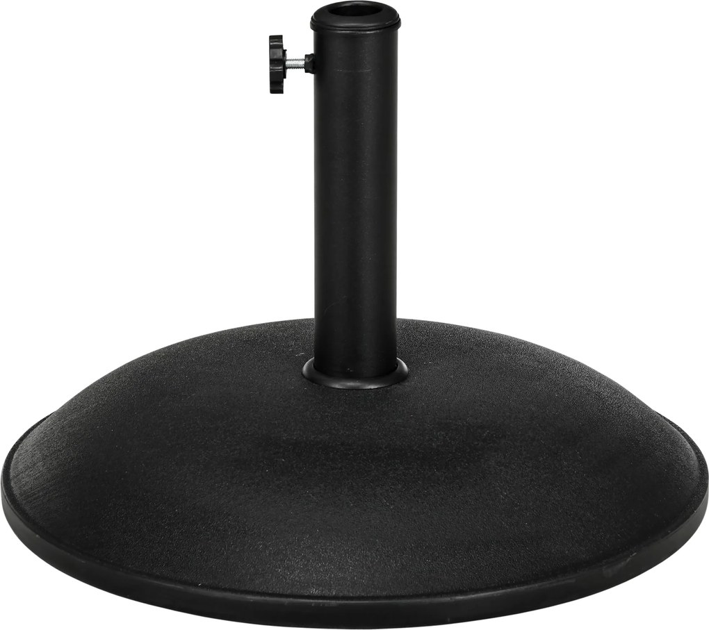 Outsunny Rozsdamentes Acél Napernyő Tartó Fogantyúkkal, Félkör alakú Napernyő Tartó, Napernyő Súly Ø3.8-Ø4.8 cm-hez, Teraszra, Erkélyre, Kertbe, Bronz