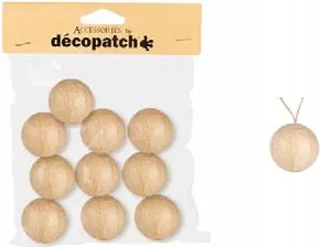 Karácsonyfa Dekorációk Karácsonyfa gömbök Papír gömbök 3,5 cm 10 db-os szett