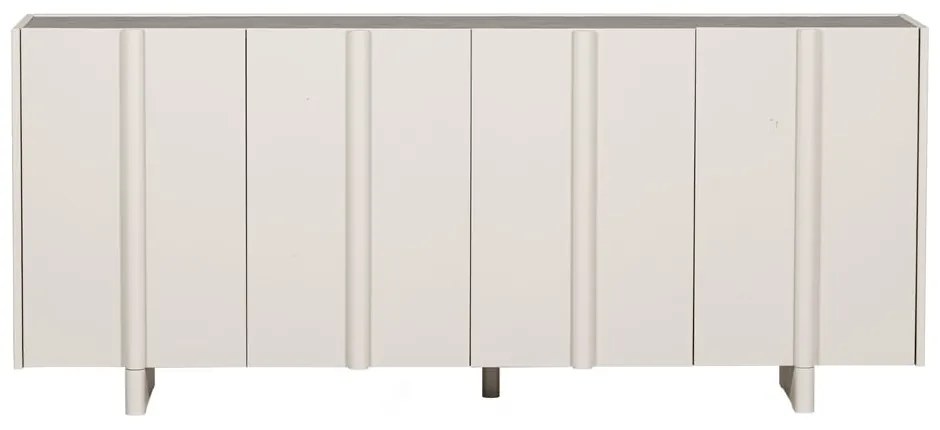 Krémszínű borovi fenyő alacsony moduláris komód 200x85 cm Basu – WOOOD