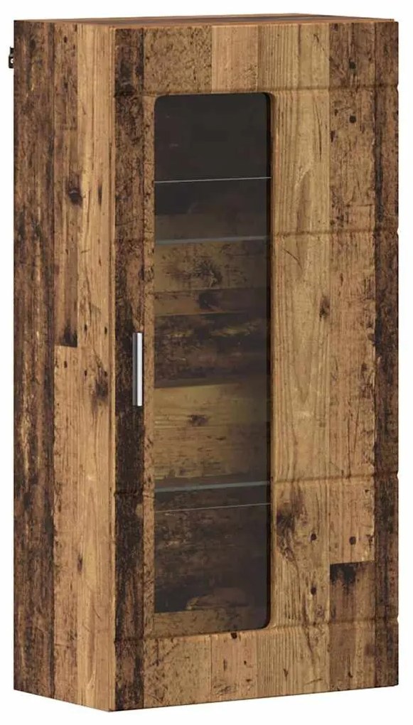 Fali szekrény polcokkal Régi fa 55 x 29 x 100 cm Faanyag