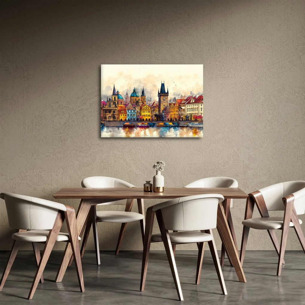 Kép - Ősz a festett városban (70x50 cm)