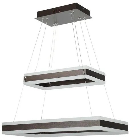 LED dimmelhető csillár zsinóron LED/113W/230V 3000K barna