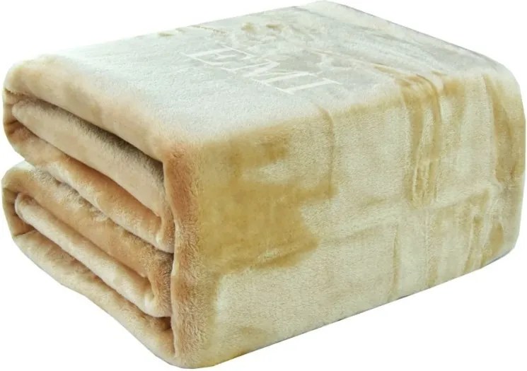 EMI világos barna színű mikroszálas takaró 150 x 200 cm