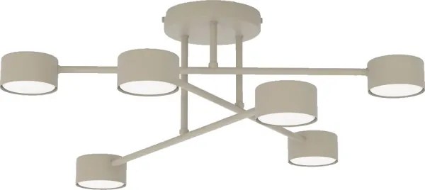 Felületre szerelt csillár HALO 6xGX53/10W/230V bézs