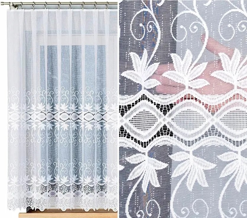 Jacquard függöny Mintás 018960 500x160cm (kész) szegéllyel