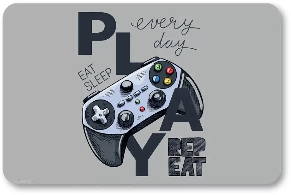 Gamer tányéralátét 43x28 cm