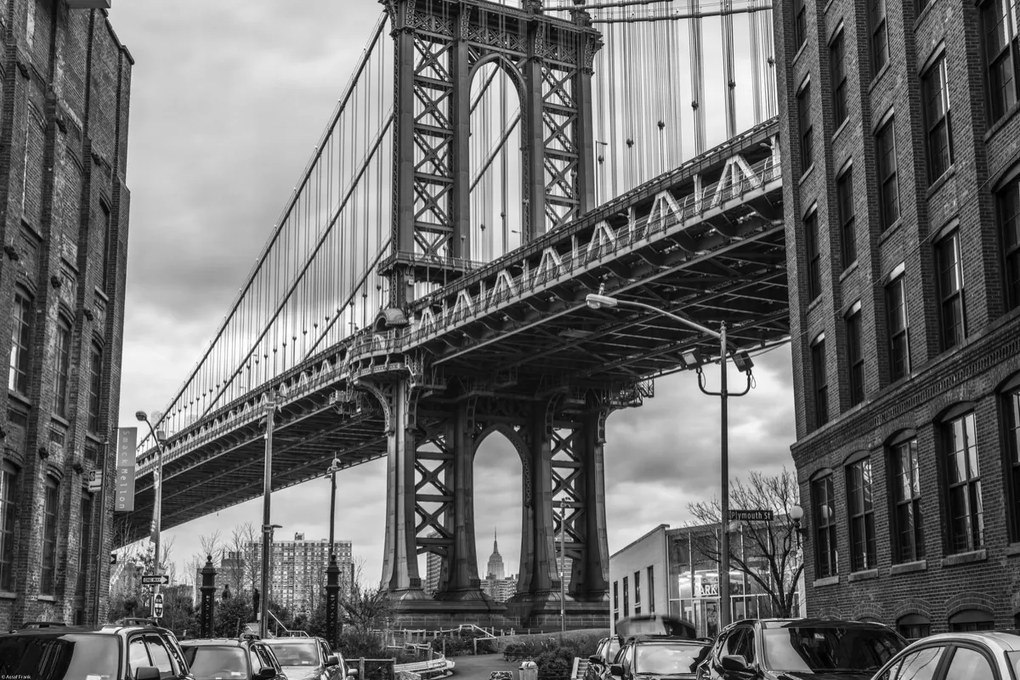 Poszter 60x40cm Híd Manhattanben, Assaf Frank