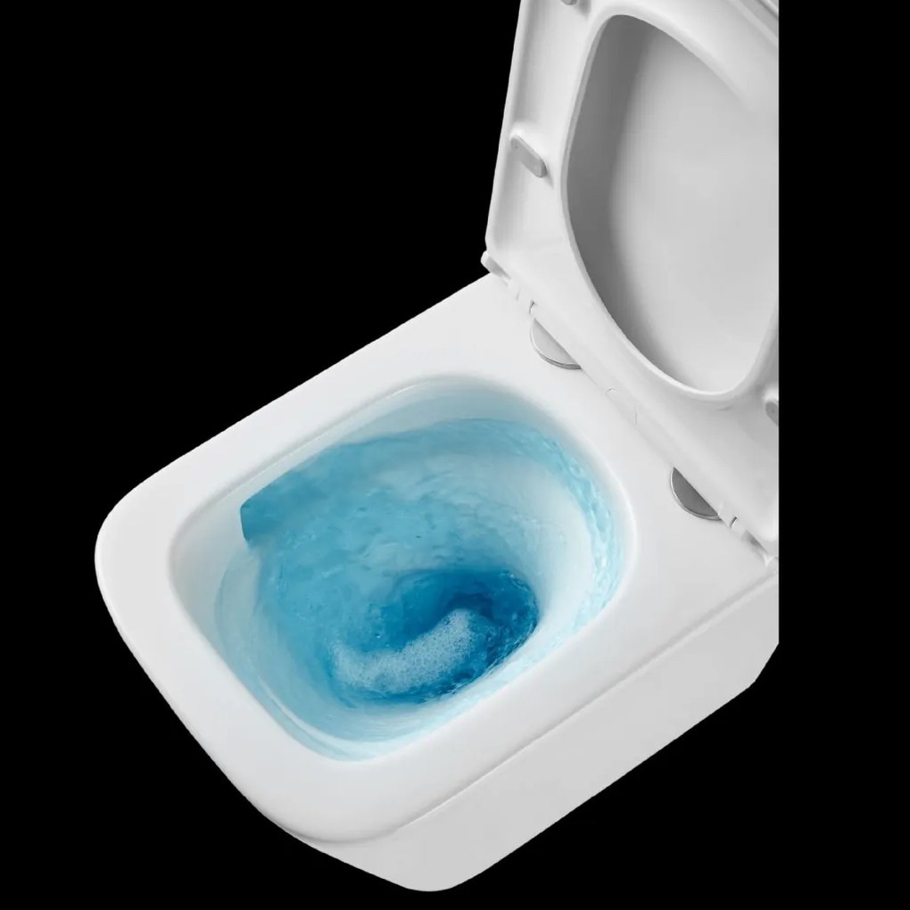 Invena Florina, falra szerelhető wc csésze Swirlflush 495x365x370 mm + wc ülőke lassan záródó, fehér, INV-CE-94-001-L