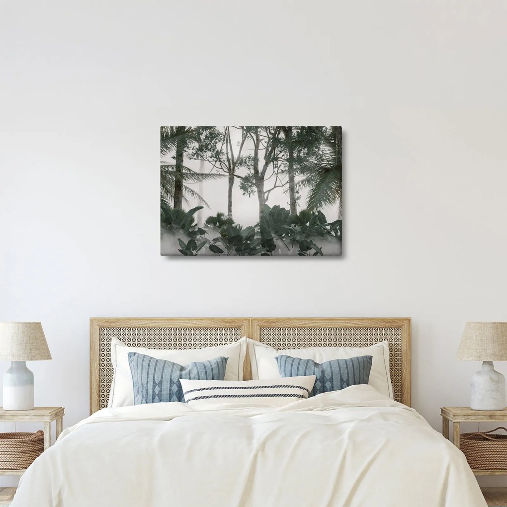 Kép - dzsungel a reggeli ködben (70x50 cm)