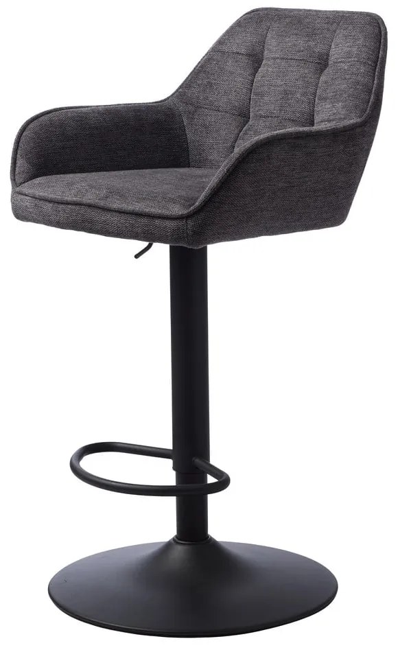 Sötétszürke állítható magasságú bárszék Nolan – Unique Furniture
