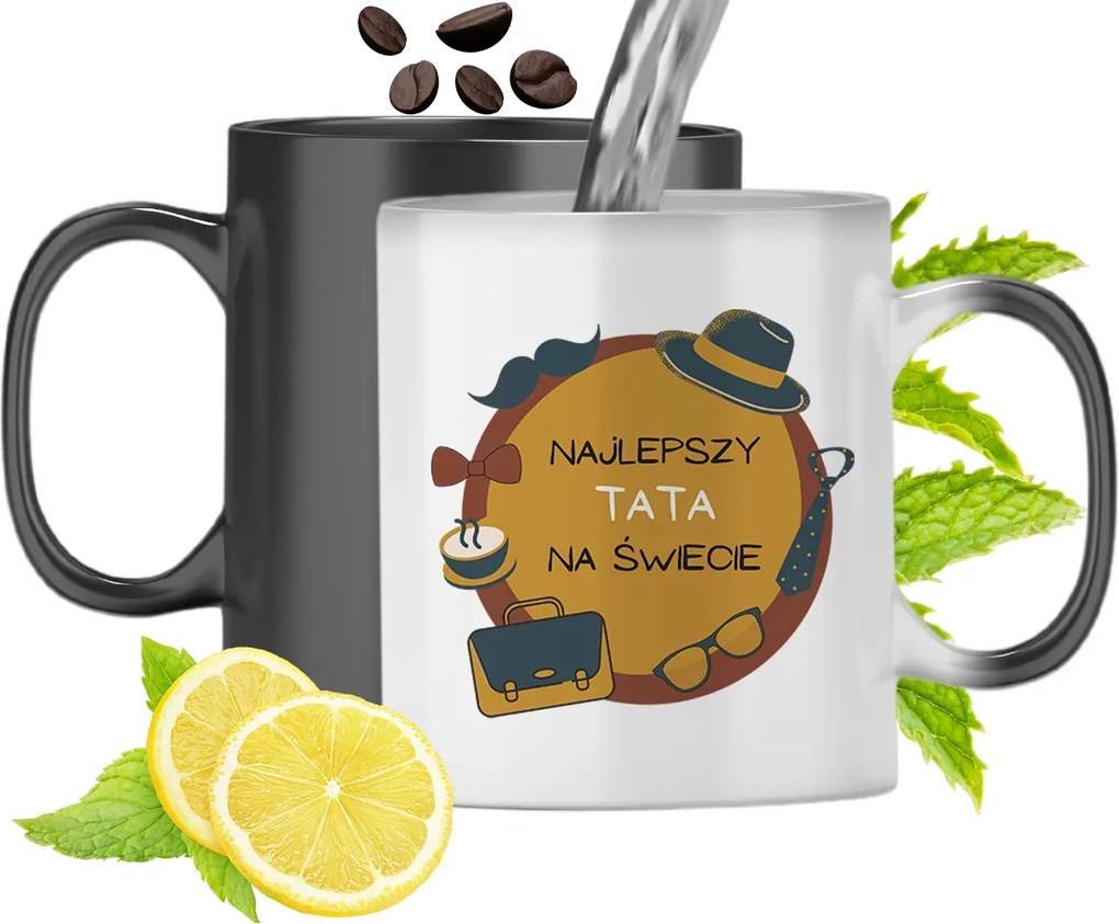 Mágikus Bögre Apukáknak Színváltós Nyomtatott Fotóval