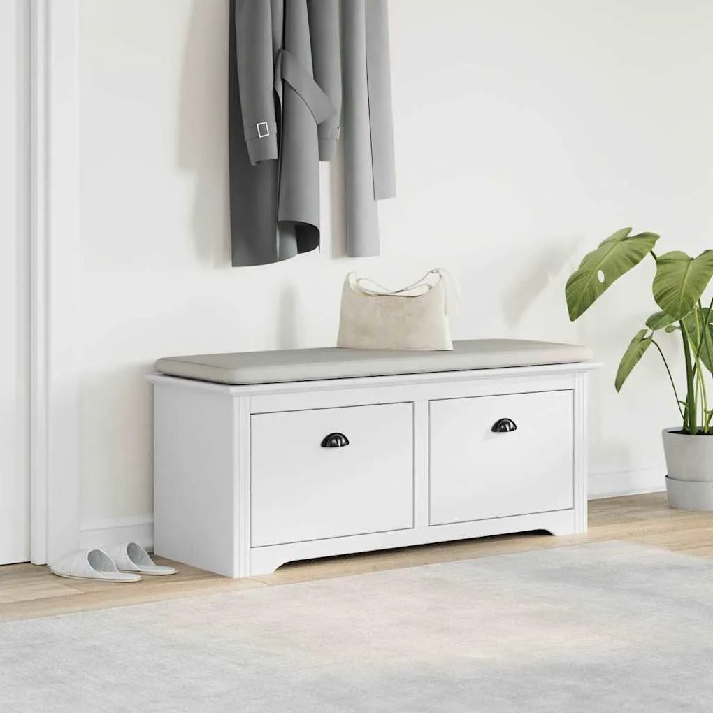 előszobai pad BODO&quot; Fehér 114x40x45 cm&quot;