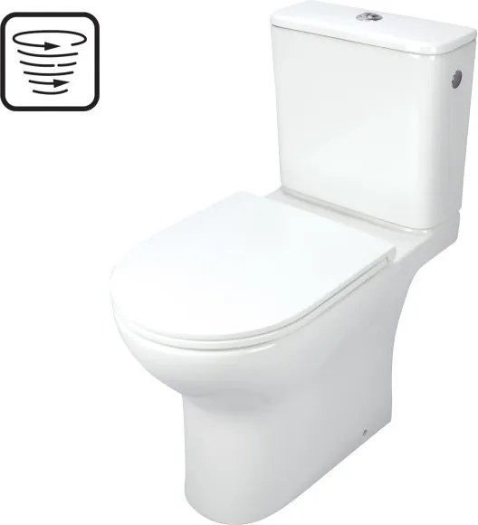 Jasmin monoblokkos, perem nélküli WC + tető