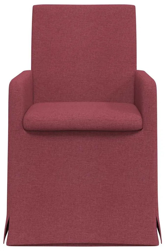 Étkező Székek 2 pcs bordó 57 x 67 x 95 cm szövet